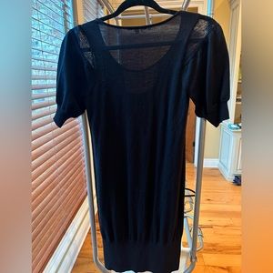 Gianni Bini black sweater dress with elastic sleeves size XS